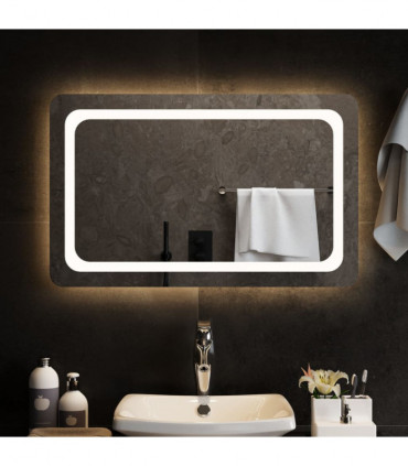 vidaXL LED Bathroom Mirror 80x50 cm
