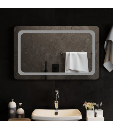 vidaXL LED Bathroom Mirror 80x50 cm