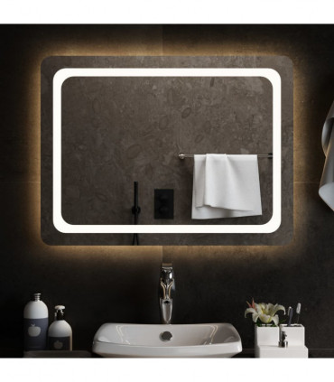 vidaXL LED Bathroom Mirror 80x60 cm