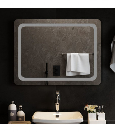 vidaXL LED Bathroom Mirror 80x60 cm