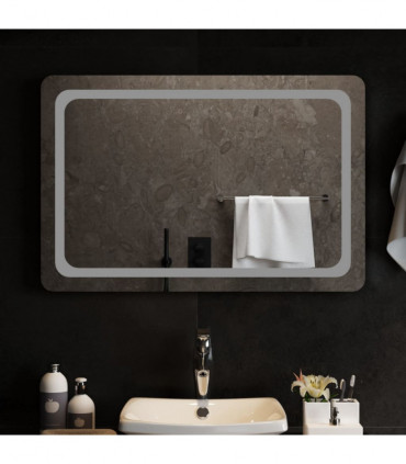 vidaXL LED Bathroom Mirror 90x60 cm