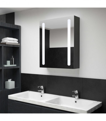 vidaXL LED Bathroom Mirror Cabinet 50x13x70 cm