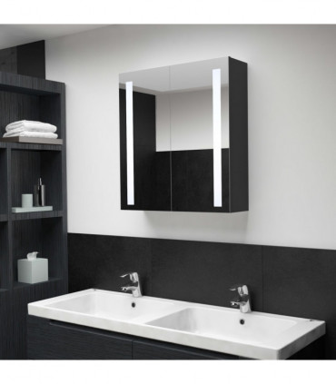 vidaXL LED Bathroom Mirror Cabinet 62x14x60 cm