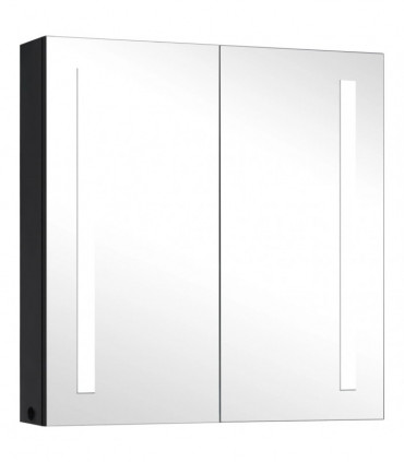 vidaXL LED Bathroom Mirror Cabinet 62x14x60 cm