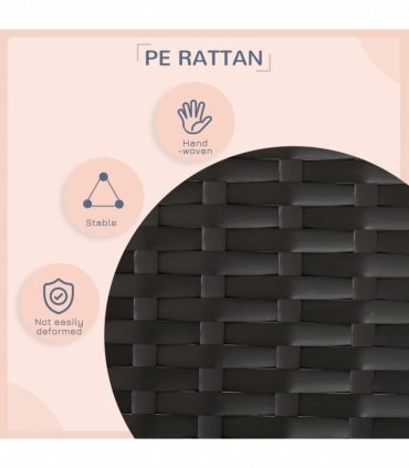 PawHut Extendable Rattan Dog House with Water-Resistant Roof, Cushion - Grey