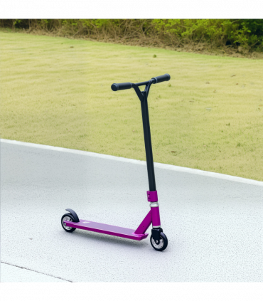 HOMCOM Stunt Scooter Entry Level Tricks Scooter for 14+ Beginners, Purple
