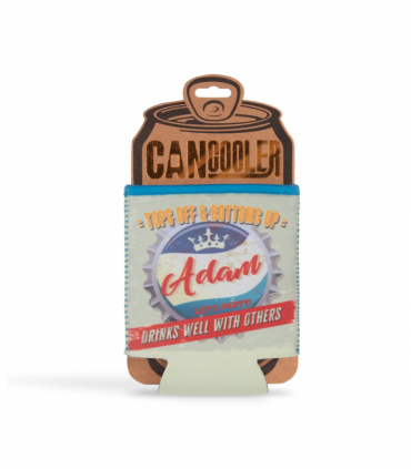 Pre-personalised Can Cooler Gift - Adam