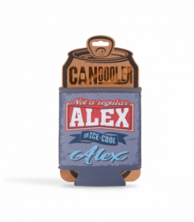 Pre-personalised Can Cooler Gift - Alex
