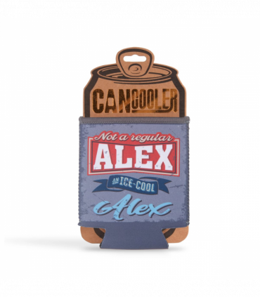 Pre-personalised Can Cooler Gift - Alex