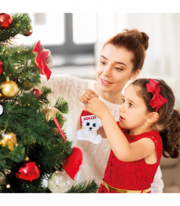 Pre-personalised My Christmas Bear Tree Decoration - Isaac