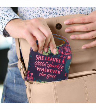 Pre-personalised Pack-Away Shopper Bag - She leaves a little Sparkle