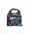 Pre-personalised Pack-Away Sparkle Shopper Bag - Angela