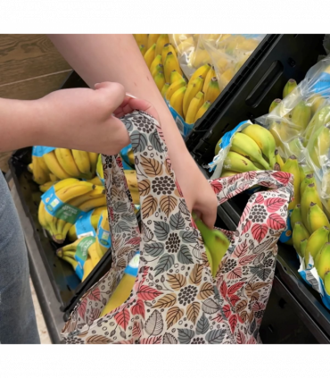 Pre-personalised Pack-Away Sparkle Shopper Bag - Angela