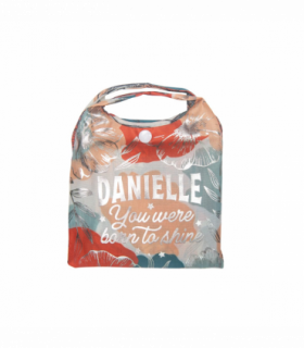 Pre-personalised Pack-Away Sparkle Shopper Bag - Danielle
