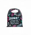 Pre-personalised Pack-Away Sparkle Shopper Bag - Donna