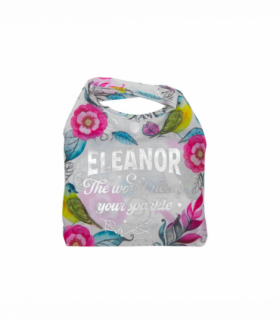 Pre-personalised Pack-Away Sparkle Shopper Bag - Eleanor