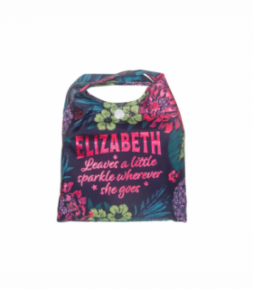 Pre-personalised Pack-Away Sparkle Shopper Bag - Elizabeth