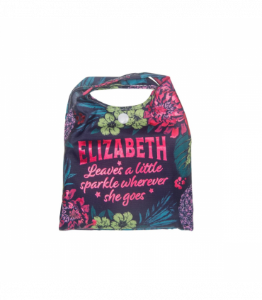 Pre-personalised Pack-Away Sparkle Shopper Bag - Elizabeth