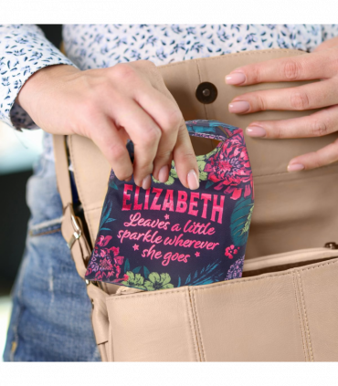 Pre-personalised Pack-Away Sparkle Shopper Bag - Elizabeth