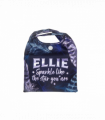 Pre-personalised Pack-Away Sparkle Shopper Bag - Ellie