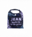 Pre-personalised Pack-Away Sparkle Shopper Bag - Jean
