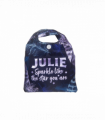 Pre-personalised Pack-Away Sparkle Shopper Bag - Julie