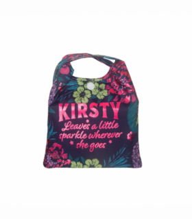 Pre-personalised Pack-Away Sparkle Shopper Bag - Kirsty