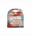 Pre-personalised Pack-Away Sparkle Shopper Bag - Linda