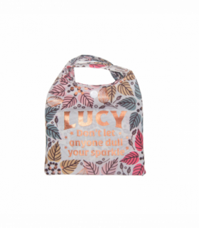 Pre-personalised Pack-Away Sparkle Shopper Bag - Lucy