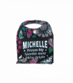 Pre-personalised Pack-Away Sparkle Shopper Bag - Michelle
