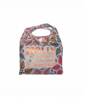 Pre-personalised Pack-Away Sparkle Shopper Bag - Molly