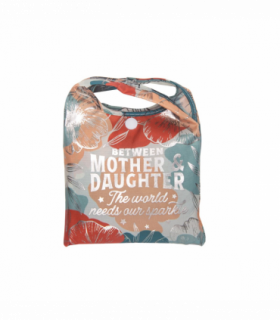 Pre-personalised Pack-Away Sparkle Shopper Bag - Mother & Daughter