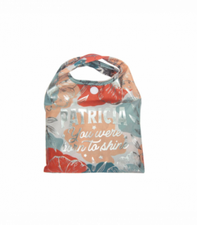 Pre-personalised Pack-Away Sparkle Shopper Bag - Patricia