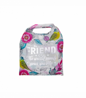 Pre-personalised Pack-Away Sparkle Shopper Bag - Special Friend