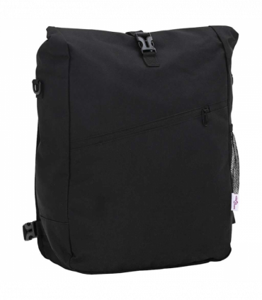 vidaXL Bicycle Bag Black 33 x 16 x 48 cm Polyester