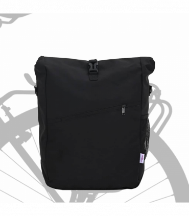 vidaXL Bicycle Bag Black 33 x 16 x 48 cm Polyester