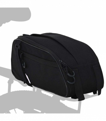 vidaXL Bicycle Bag Black 38 x 16 x 16 cm Polyester