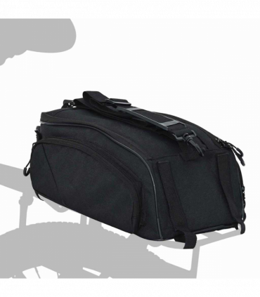 vidaXL Bicycle Bag Black 38 x 21 x 16 cm Polyester