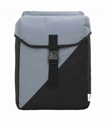vidaXL Bicycle Bag Black and Grey 15.5 x 31.5 x 40 cm Polyester