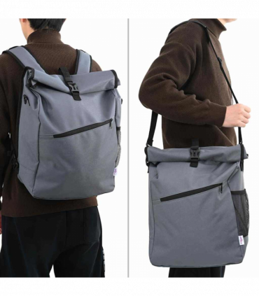 vidaXL Bicycle Bag Grey 33 x 16 x 48 cm Polyester