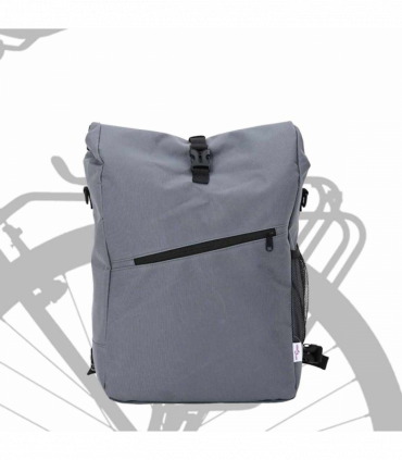 vidaXL Bicycle Bag Grey 33 x 16 x 48 cm Polyester