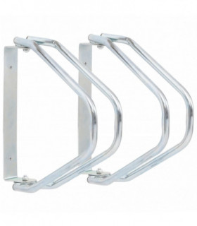 vidaXL Bicycle Stand Wall Mounted 2 pcs Galvanised Steel
