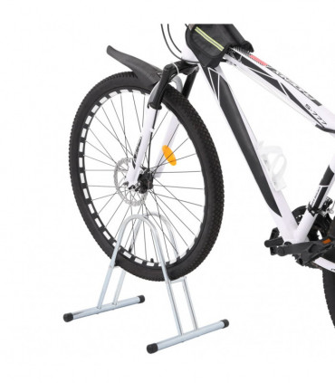 vidaXL Bicycle Stand for 1 Bike Floor Freestanding Galvanised Steel
