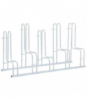 vidaXL Bicycle Stand for 5 Bikes Floor Freestanding Galvanised Steel