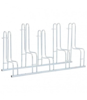 vidaXL Bicycle Stand for 5 Bikes Floor Freestanding Galvanised Steel