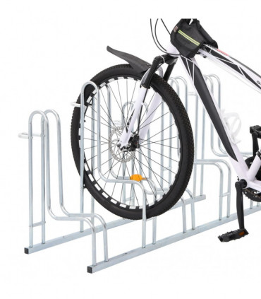 vidaXL Bicycle Stand for 5 Bikes Floor Freestanding Galvanised Steel