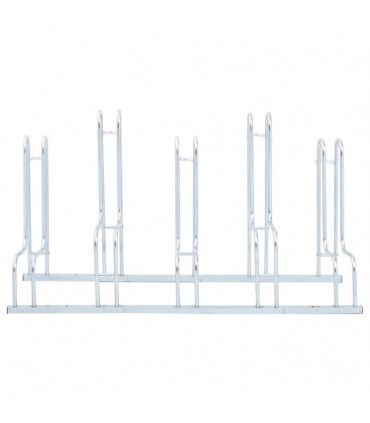 vidaXL Bicycle Stand for 5 Bikes Floor Freestanding Galvanised Steel