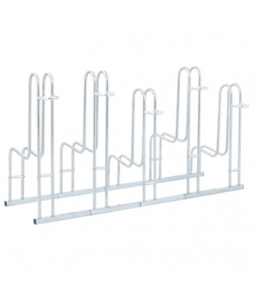 vidaXL Bicycle Stand for 5 Bikes Floor Freestanding Galvanised Steel