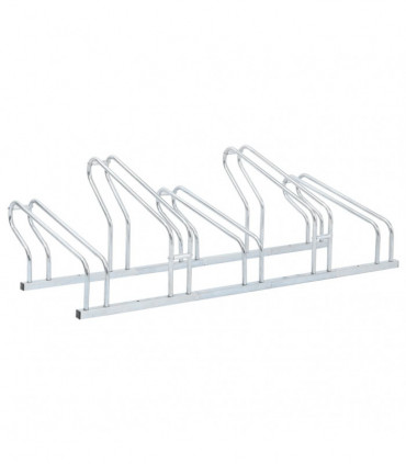 vidaXL Bicycle Stand for 5 Bikes Floor Freestanding Galvanised Steel