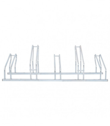 vidaXL Bicycle Stand for 5 Bikes Floor Freestanding Galvanised Steel